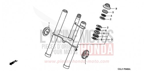 FOURCHETTE AVANT XR50R2 de 2002